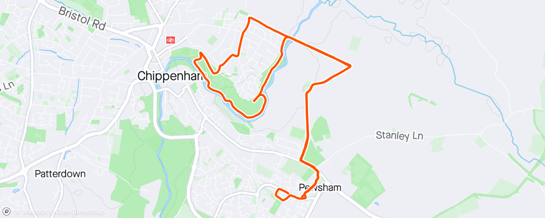 Map of the activity, Doggo’s first 10km 🎉