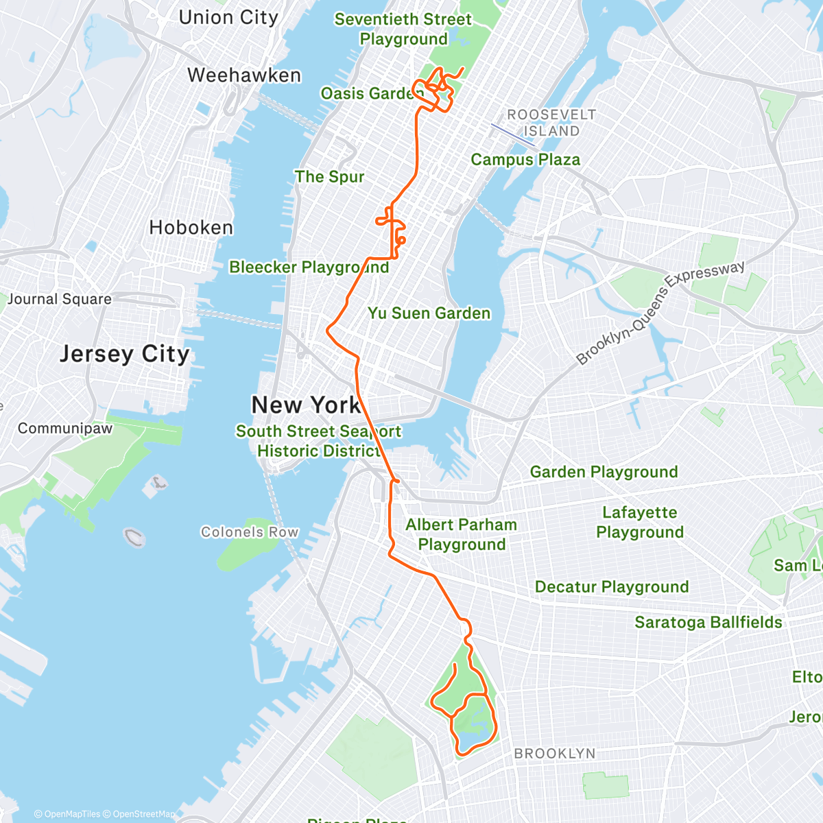 Map of the activity, Zwift - Race