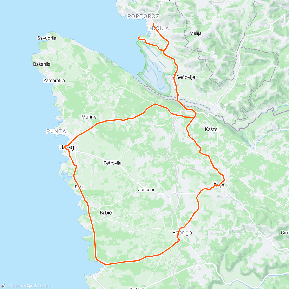 Map of the activity, Slovenia holiday Pt.2