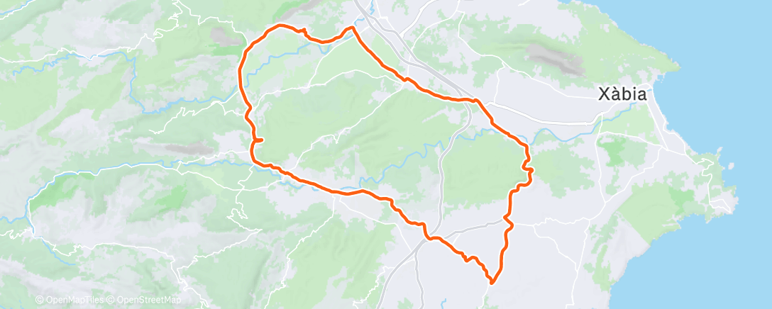 Карта физической активности (Afternoon Ride)