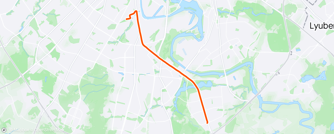 Mappa dell'attività Утренний велозаезд