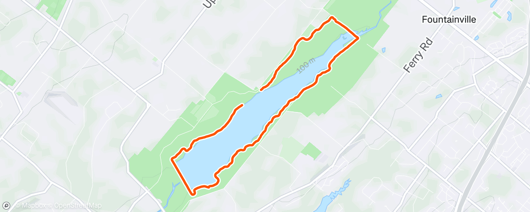 Map of the activity, Morning Run