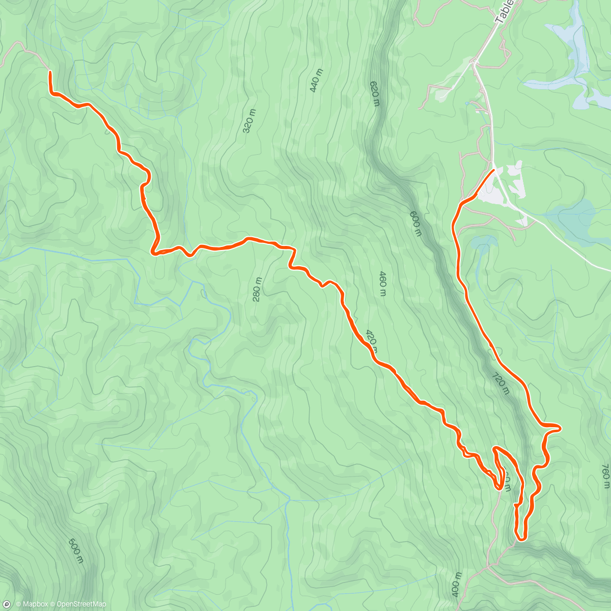 Map of the activity, Morning Trail - Kedumba , Jamison creek a little extra up & then back up ⛰️