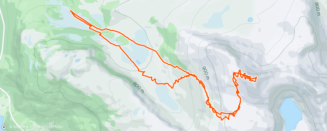 Mapa de la actividad, Lunch Backcountry Ski