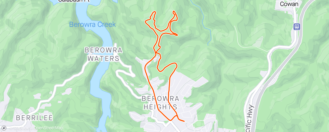 Mapa da atividade, BBR - Turner Ridge Trails