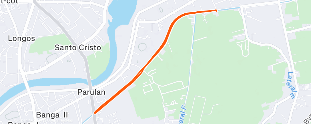 Map of the activity, Night Run