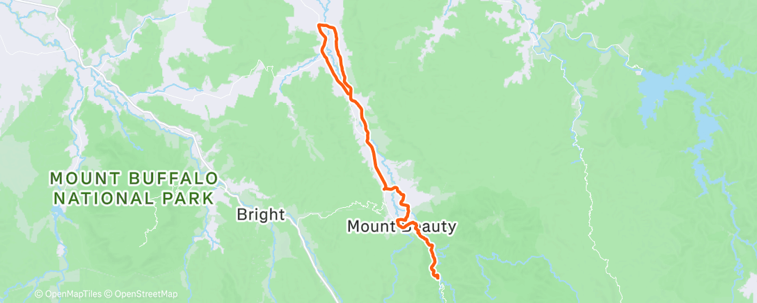 Map of the activity, Lunch Ride