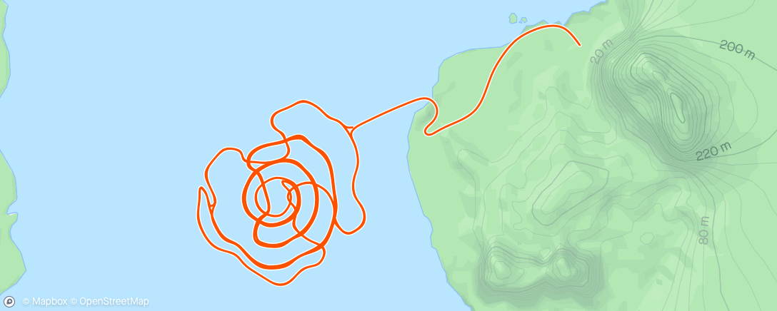 Mapa de la actividad (Zwift - EZ spin)