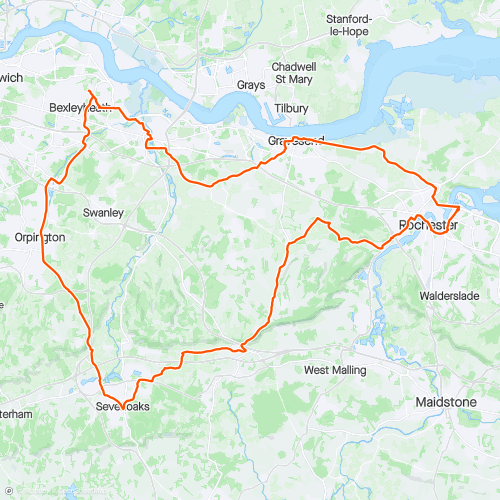 Planning first 100k. | 103.4 km Cycling Route on Strava