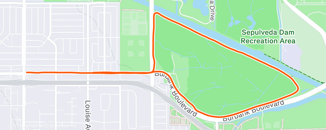 Map of the activity, Morning Run