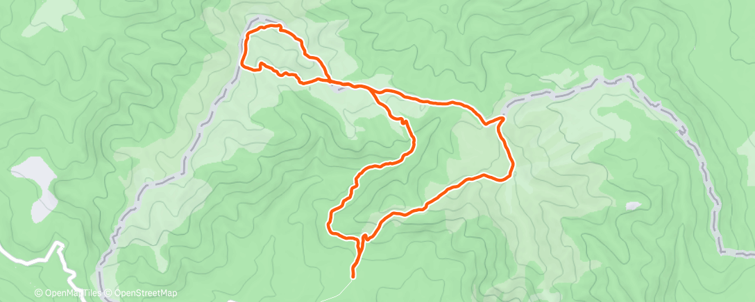 Map of the activity, Ciucas, first hike after broken rib, Dec2025