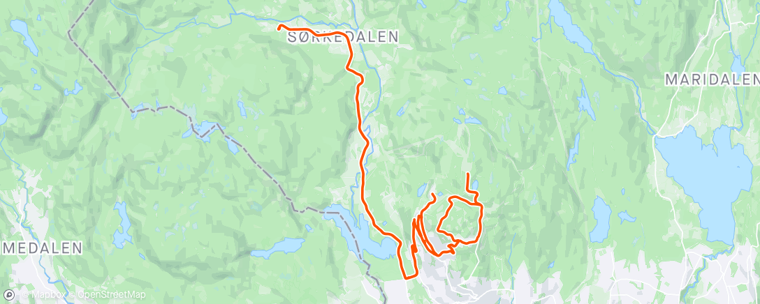 Map of the activity, HCK - Bakkedrag i Kollenåsen