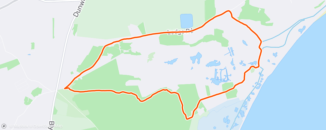 Map of the activity, Morning Run