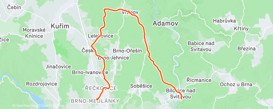 Map of the activity, Vranovské jesličky