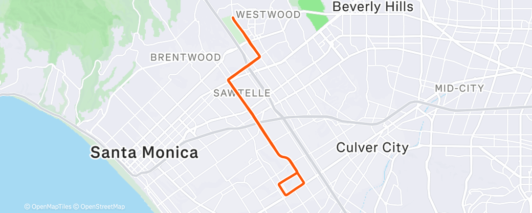 Map of the activity, Lunch Ride