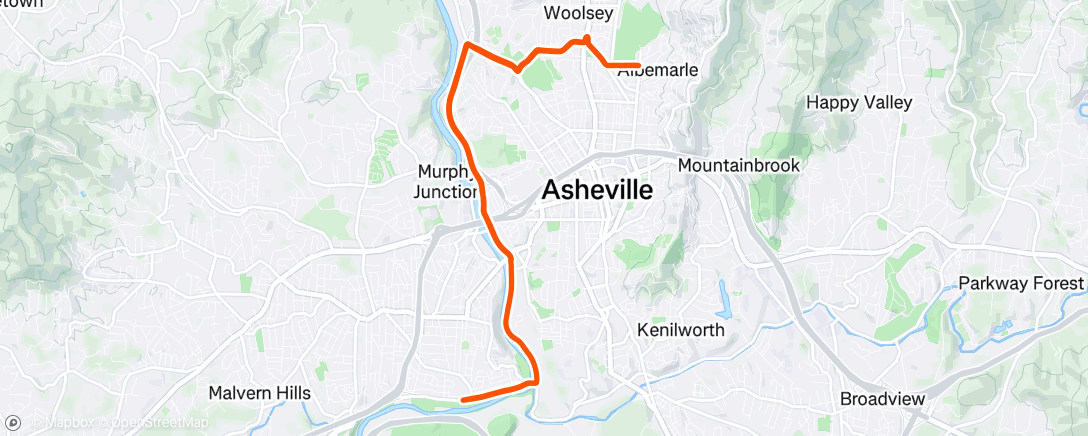 Map of the activity, Morning Ride