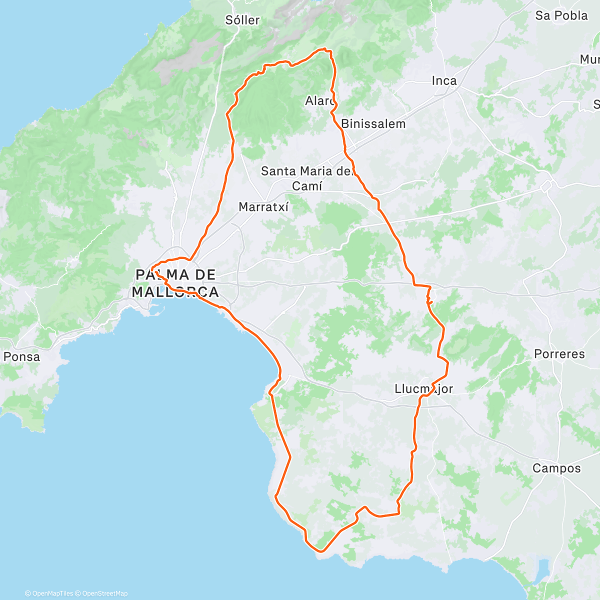 Map of the activity, Cerramos el año!!! Mallorca 3 y 8500km este año 💪