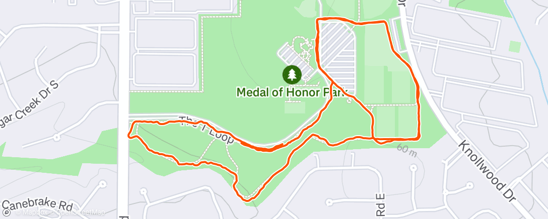 Map of the activity, Morning Walk