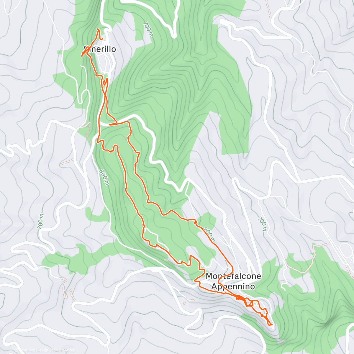 Map of the activity, Smerillo Montefalcone Appennino