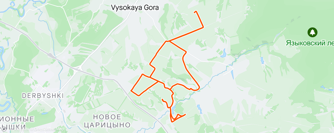 Kaart van de activiteit “Горный велозаезд (после обеда)”