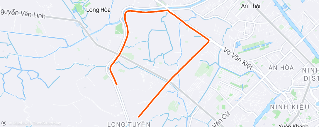 Map of the activity, Huawei Health activity