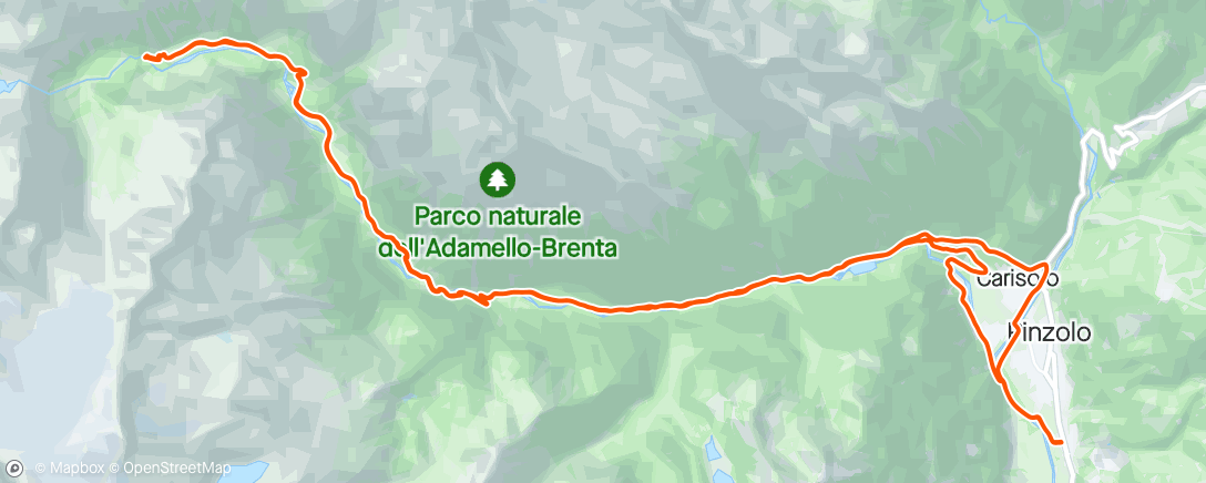Map of the activity, Afternoon Ride in Val Genova