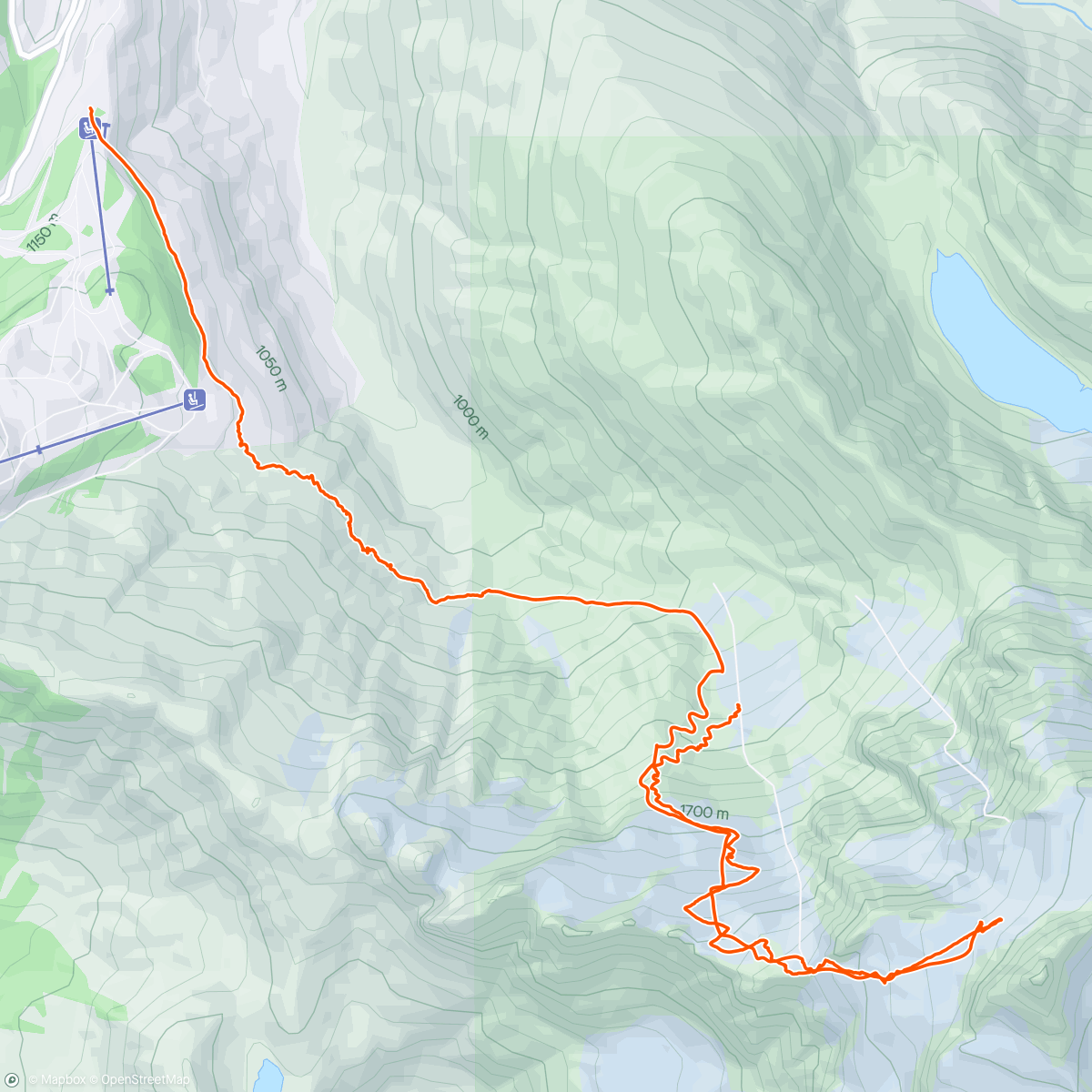 Map of the activity, Hanging on the hanging glacier
