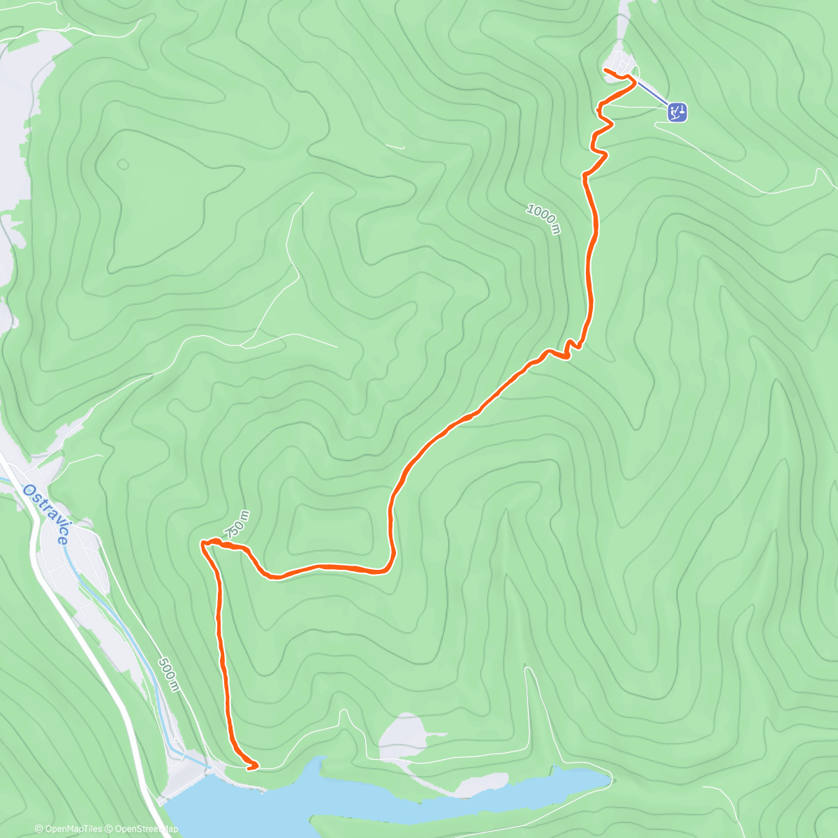 Mapa da atividade, Podpořit Kubíka na Lysacup🩷