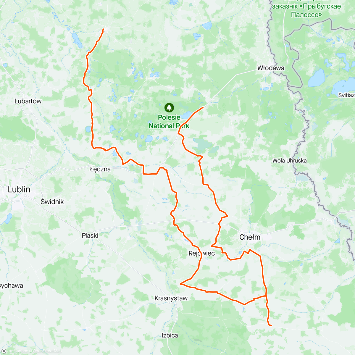Map of the activity, Mały Piękny Wschód