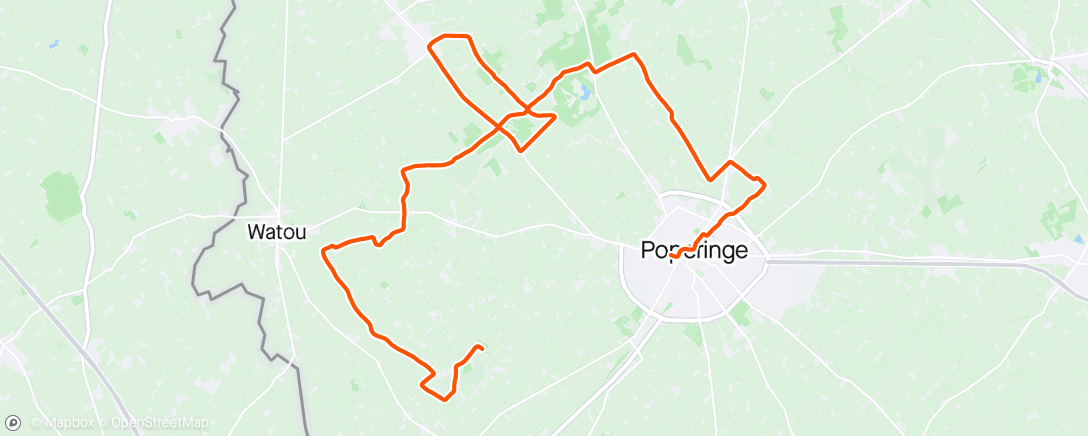 Map of the activity, Afternoon Ride