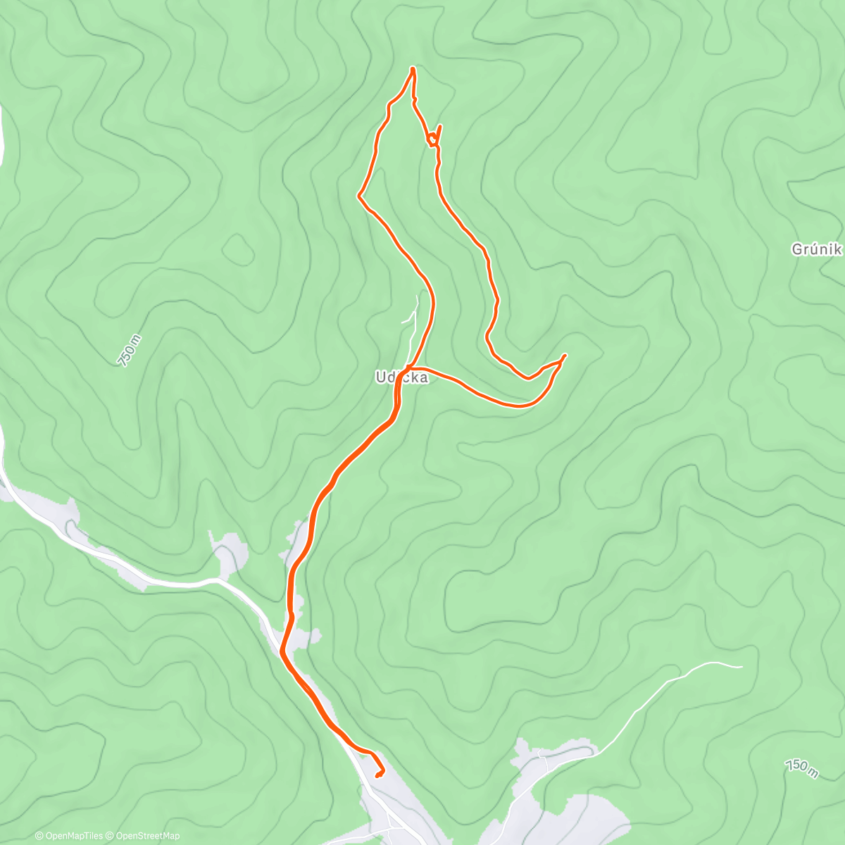 Map of the activity, Gacovce Galkovce Hrňovce Miškovci Rokytové