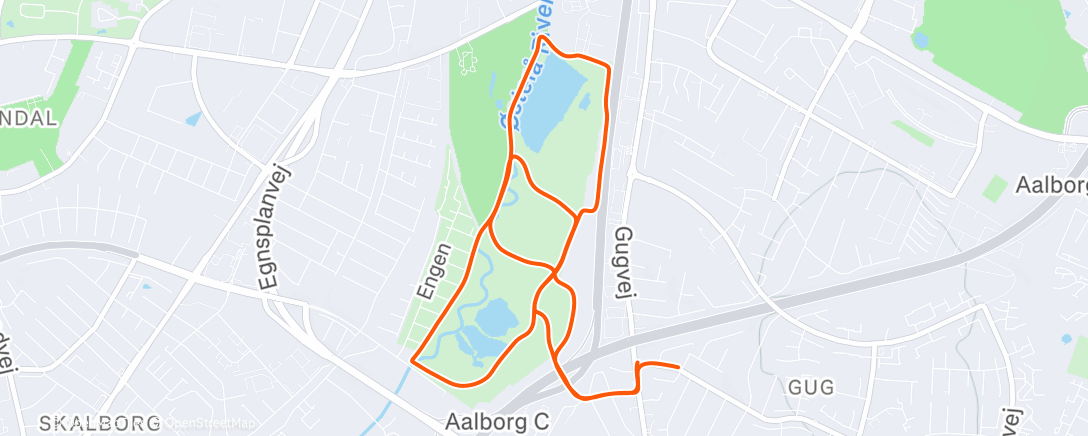 Map of the activity, Lunch Run