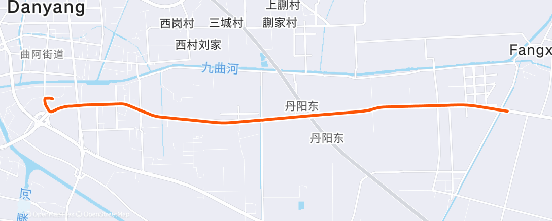 Map of the activity, Morning Ride