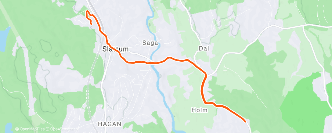 Map of the activity, Morning Run