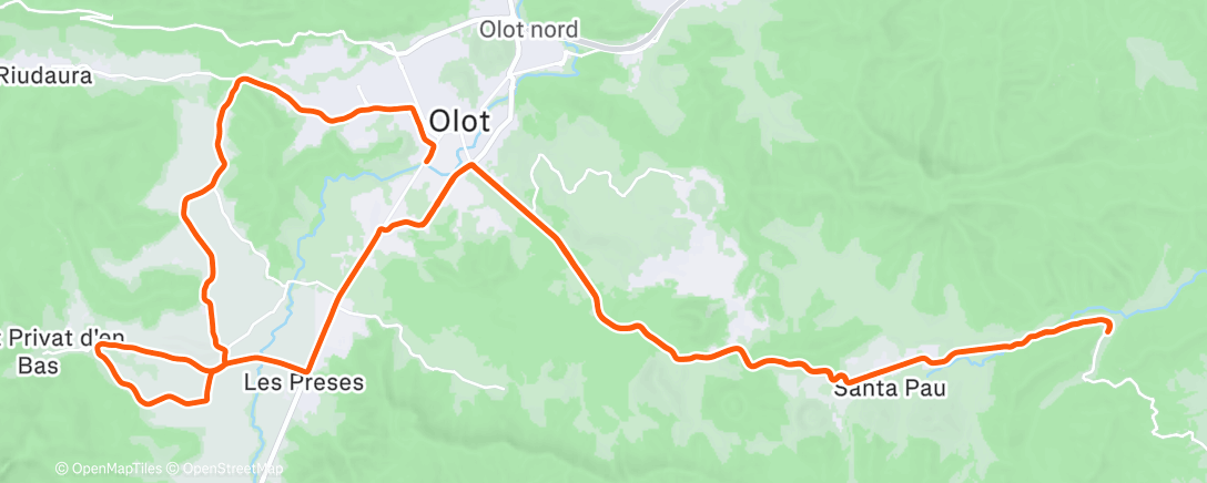 Карта физической активности (Lunch Ride)