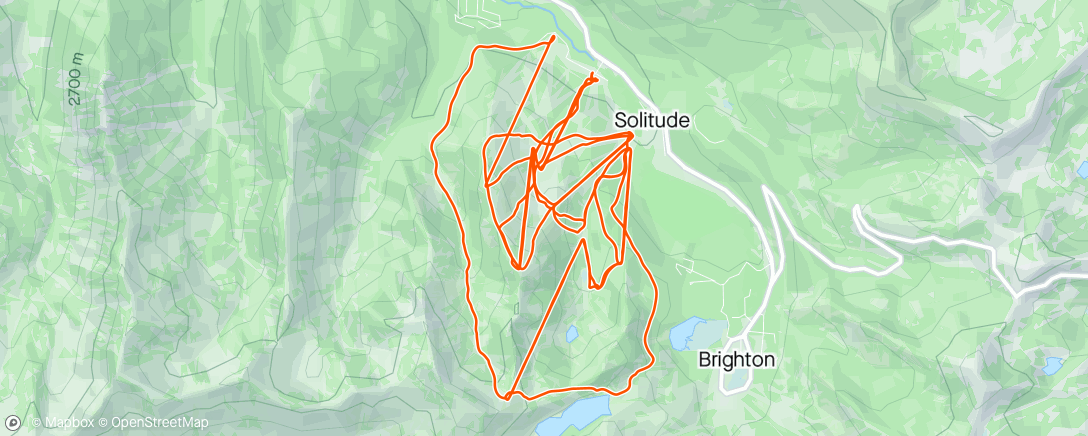 Map of the activity, Solitude Mountain Resort