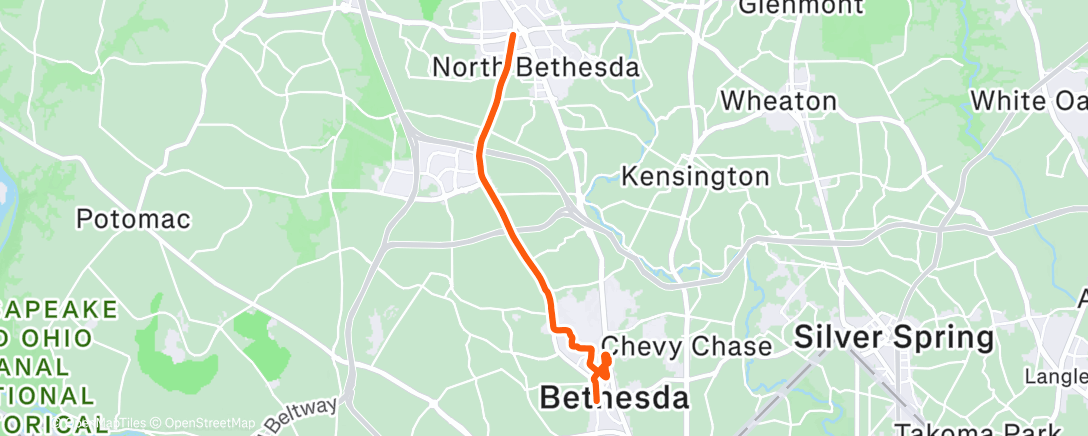 Map of the activity, Morning Ride