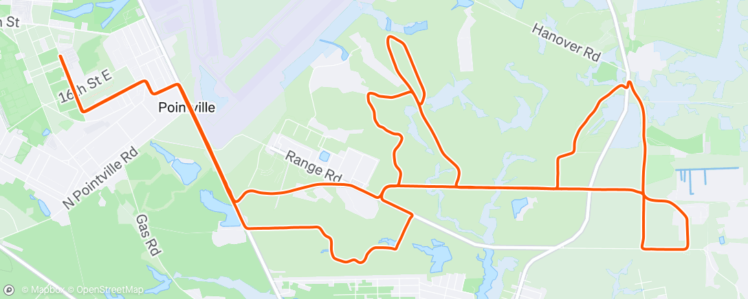 Map of the activity, Afternoon Ride