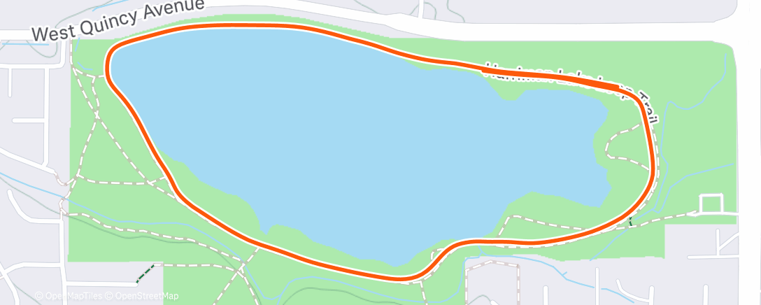 Map of the activity, Morning Run