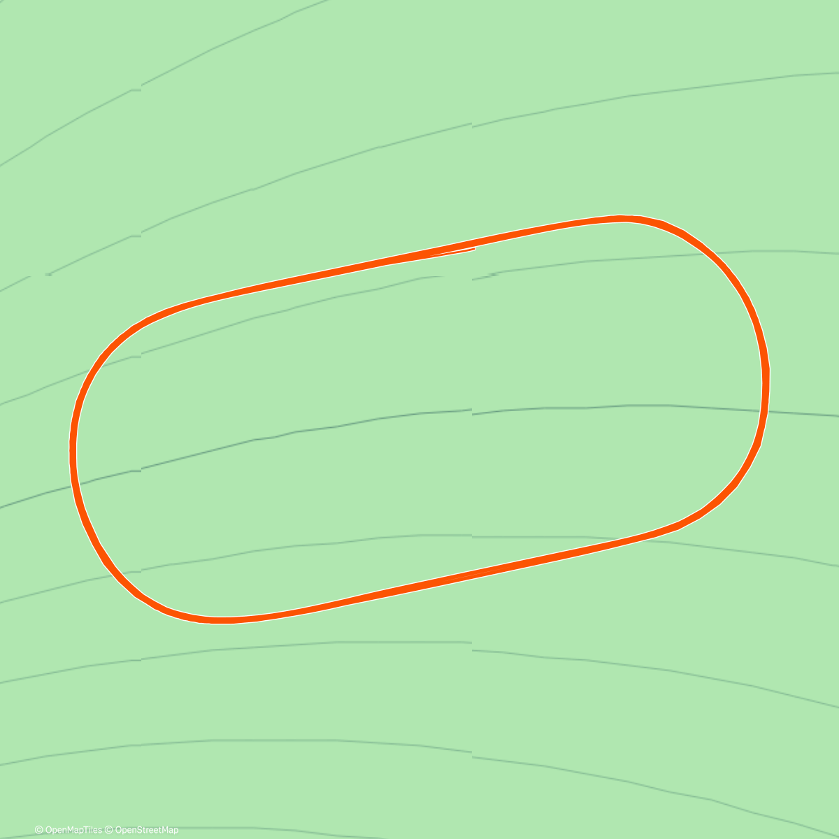 Mapa de la actividad (8x 800m controlled)