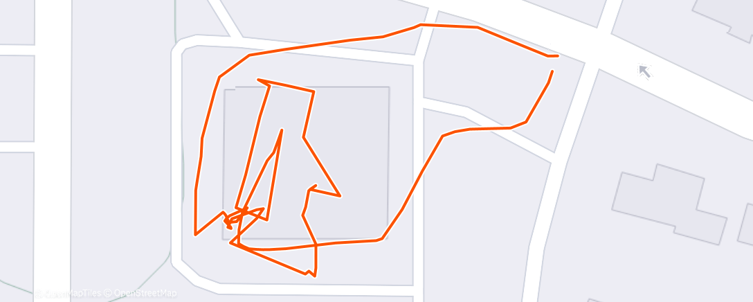 Map of the activity, Evening Walk