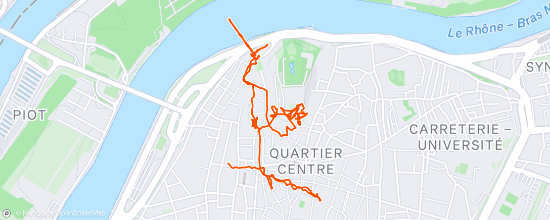 Map of the activity, Randonnée dans l'après-midi