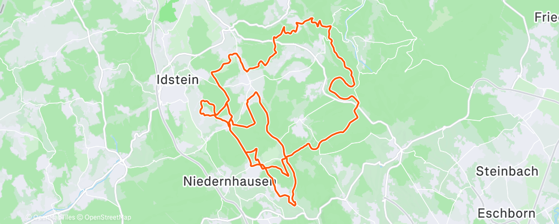 Карта физической активности (Gravel-Ausfahrt im Taunustaler Inner Circle)