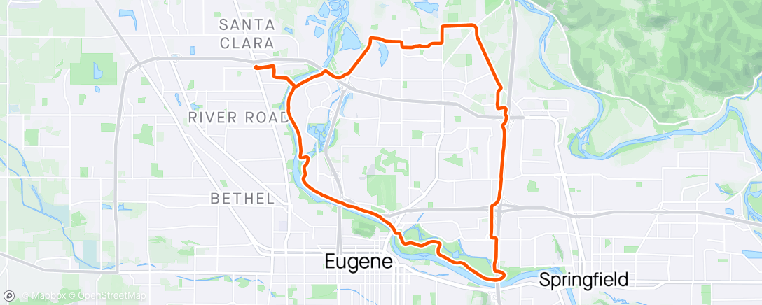 Map of the activity, Lunch E-Bike Ride