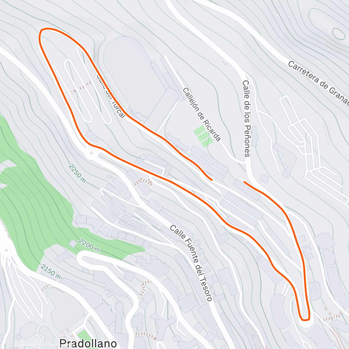 Map of the activity, 14% of goal️ completed! - Oura