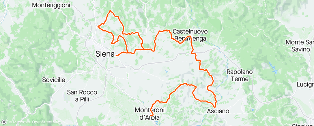 Map of the activity, Ricognizione strade bianche