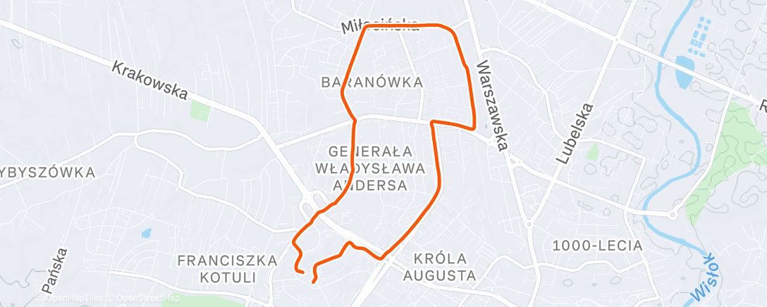 Map of the activity, Afternoon Walk