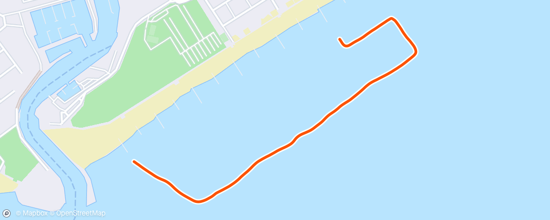 Mapa de la actividad, Morning Swim