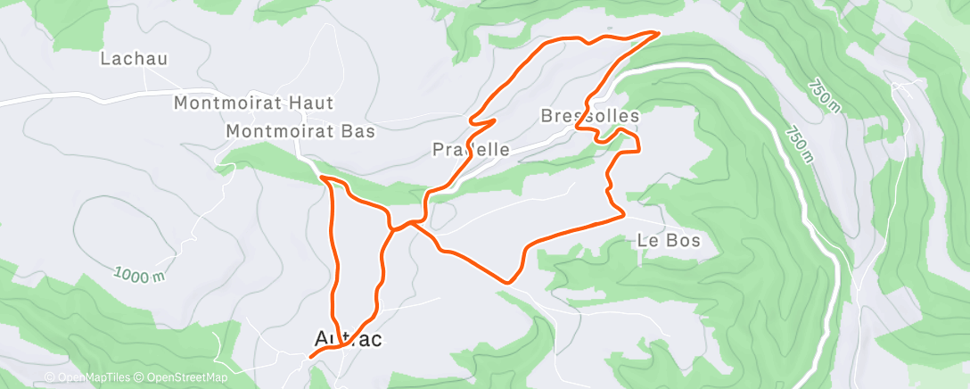 Map of the activity, Le légendaire Mur de Bressolles pour conclure 2025 🤗