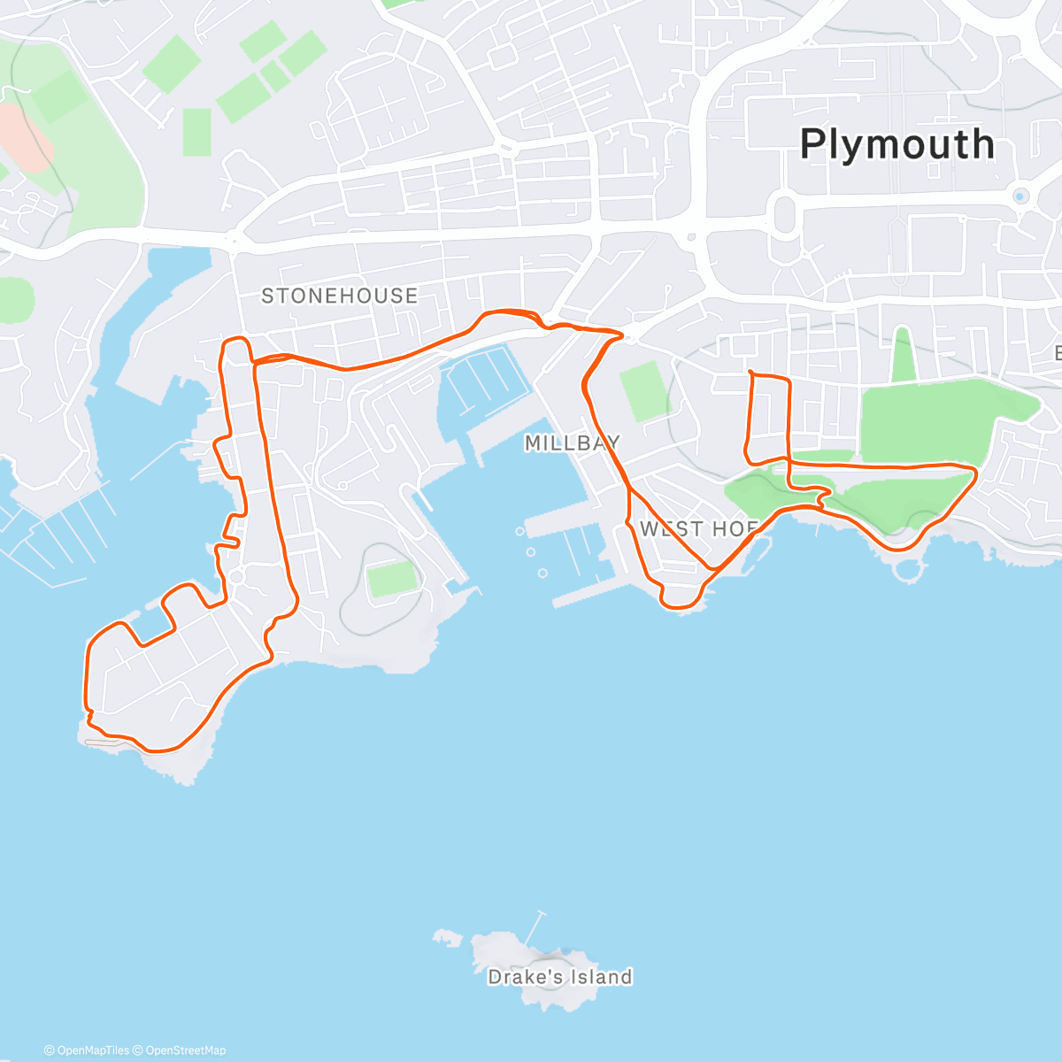 Map of the activity, Lovely pre-brekkie recce